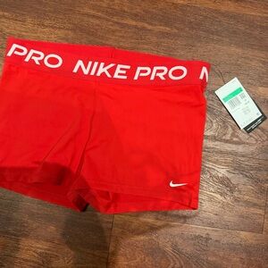 Nike Women's Athletic Red Shorts